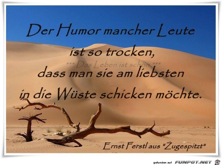 Der Humor mancher Leute