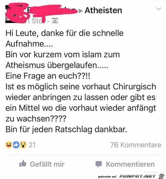 Atheisten...... Atheisten......