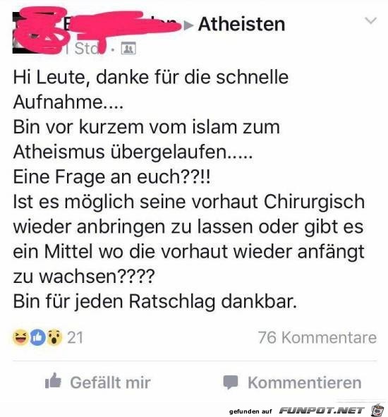 Atheisten......