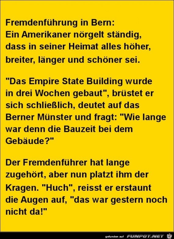 Frmdenführung in Bern....... Frmdenführung in Bern.......