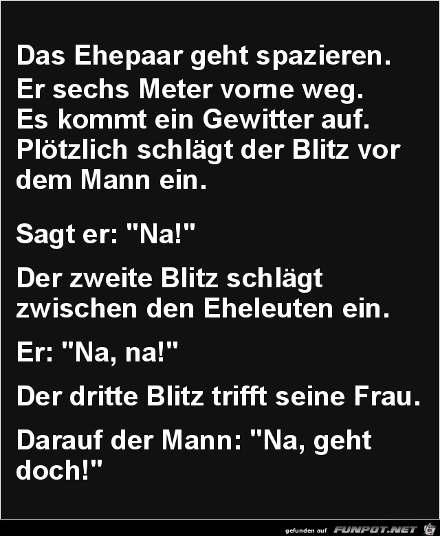 das Ehepaar geht spazieren........