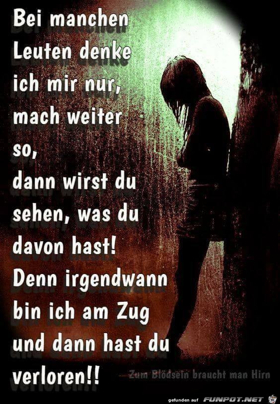 Bei manchen Menschen Bei manchen Menschen