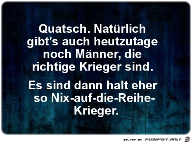 Quatsch..