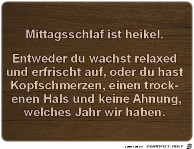 Mittagsschlaf Mittagsschlaf