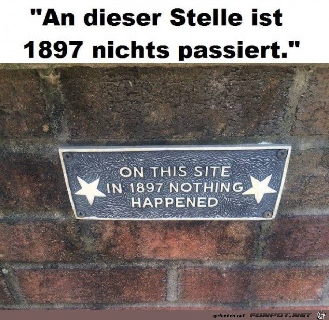 nichts passiert nichts passiert