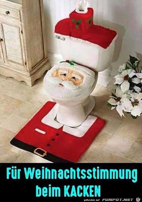 Weihnachtliche Klo-Stimmung Weihnachtliche Klo-Stimmung