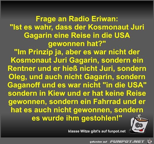 Frage an Radio Eriwan Frage an Radio Eriwan