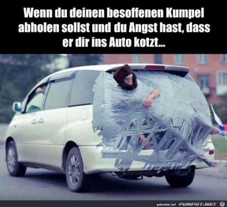 Besoffenen Kumpel abholen Besoffenen Kumpel abholen