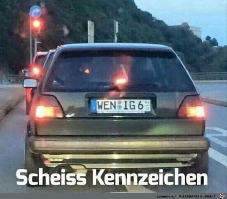 Scheiss Kennzeichen