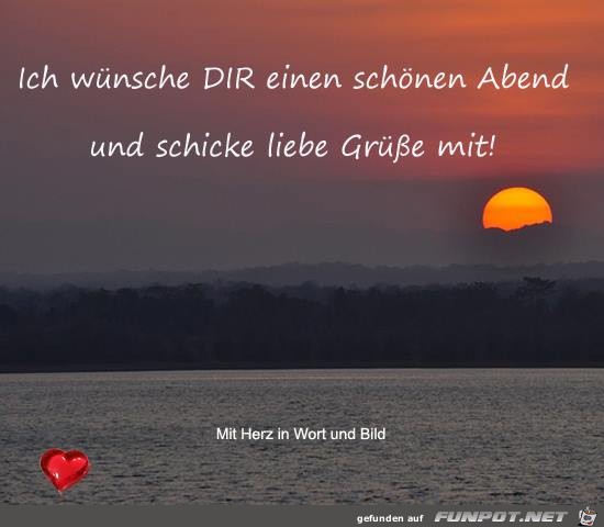 Wuensch dir einen schoenen Abend Wuensch dir einen schoenen Abend