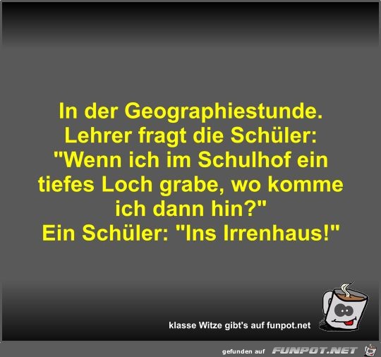 In der Geographiestunde