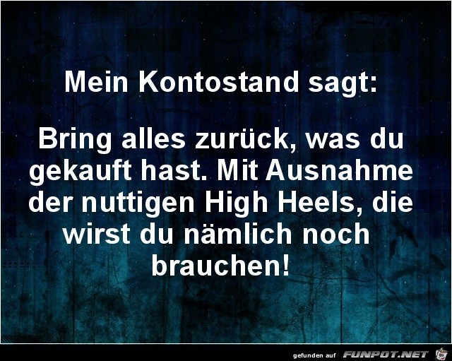 Mein Kontostand