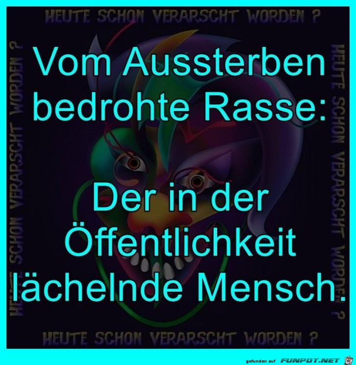 Aussterbende Rasse