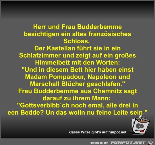 Herr und Frau Budderbemme besichtigen ein altes... Herr und Frau Budderbemme besichtigen ein altes...