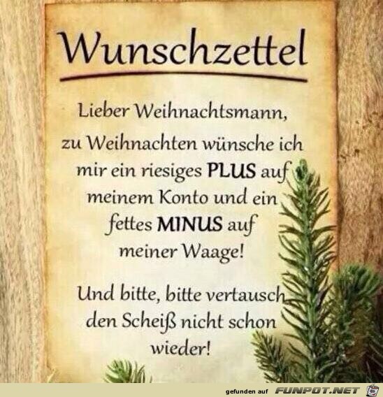 Wunschzettel