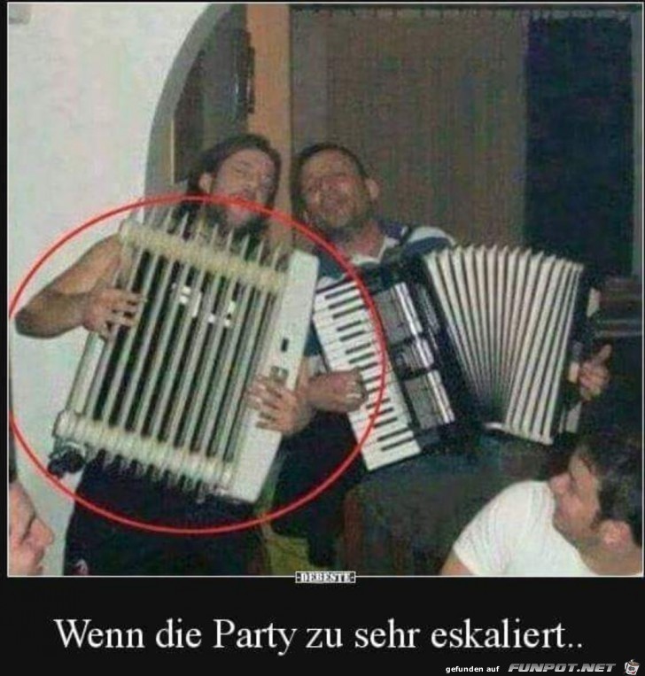 Gute Stimmung auf der Party