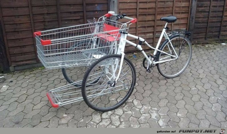 Wenn der Fahrradkorb zu klein ist Wenn der Fahrradkorb zu klein ist