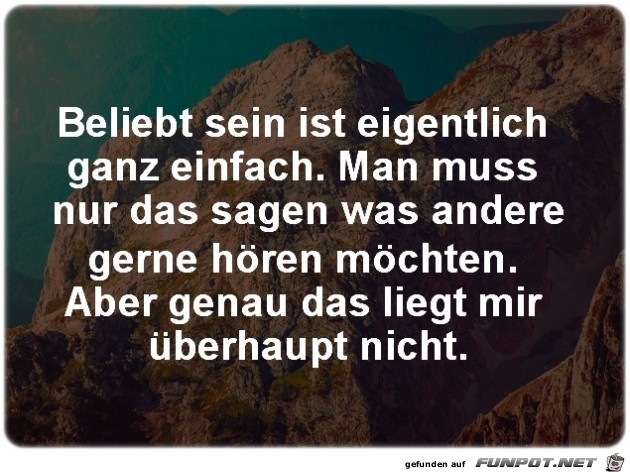Beliebt sein.. Beliebt sein..