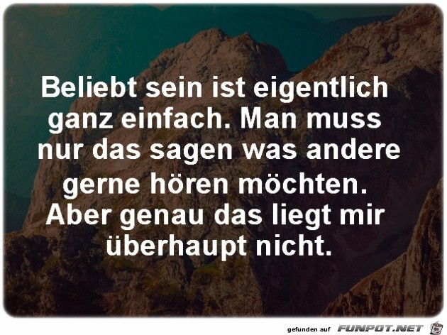 Beliebt sein..