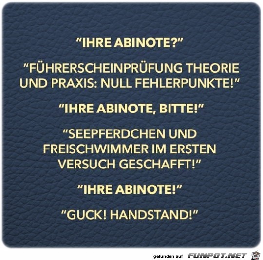 Ihre Abinote..