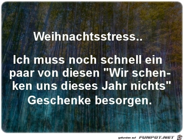 Weihnachtsstress