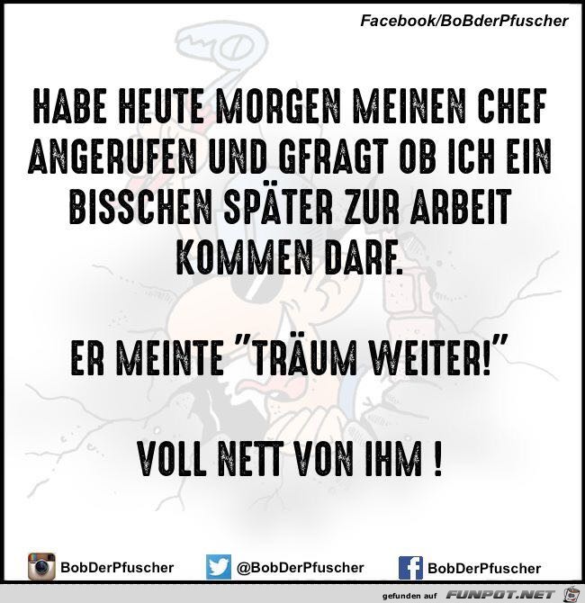 Später zur Arbeit Später zur Arbeit