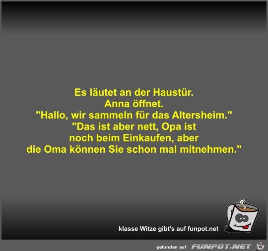 Es läutet an der Haustür Es läutet an der Haustür