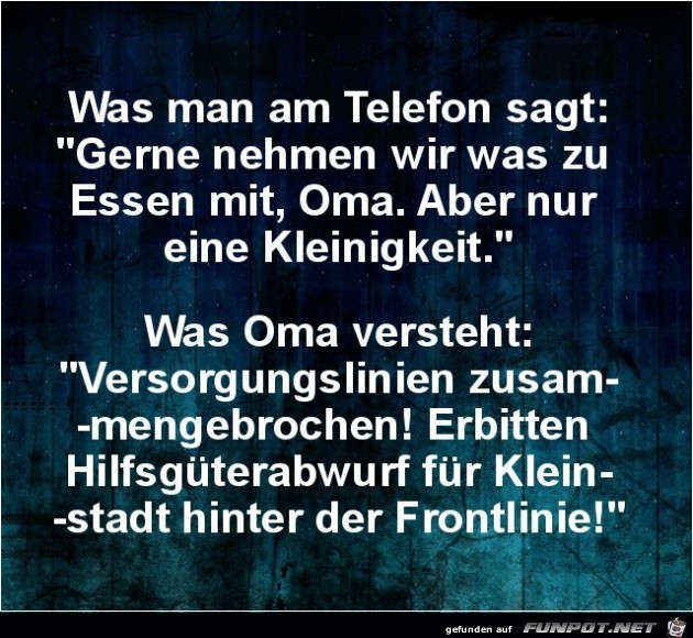 Die liebe Oma