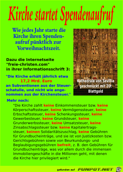 Spendenaufruf Spendenaufruf