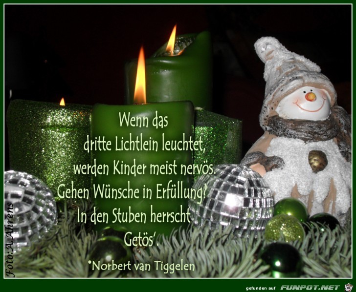 Drittes Lichtlein 2017