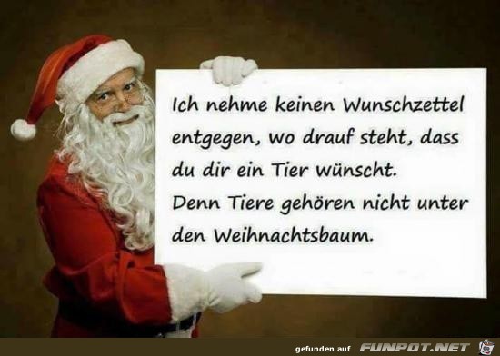 ich nehme keine Wunschzettel.......... ich nehme keine Wunschzettel..........