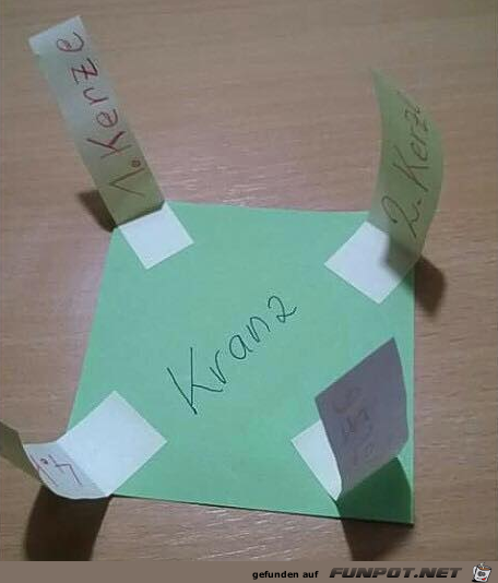 Billige Adventskranz-Idee Billige Adventskranz-Idee