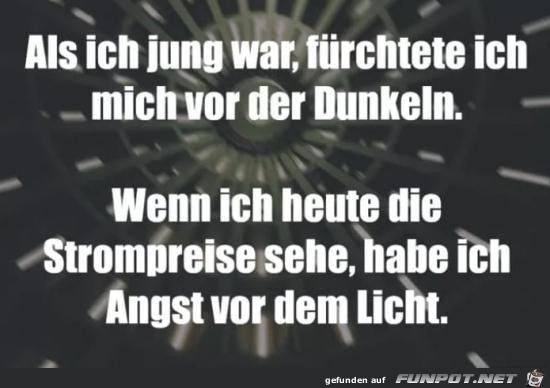 als ich jung war.........