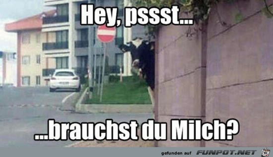 Brauchst du Milch