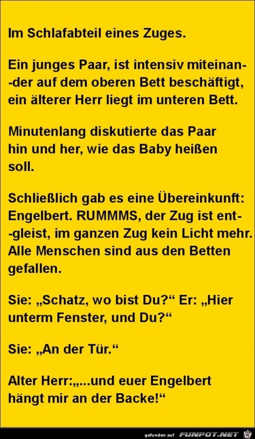 im Schlafabteil eines Zuges....