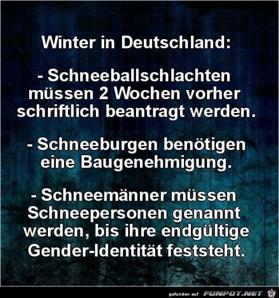 Winter in Deutschland