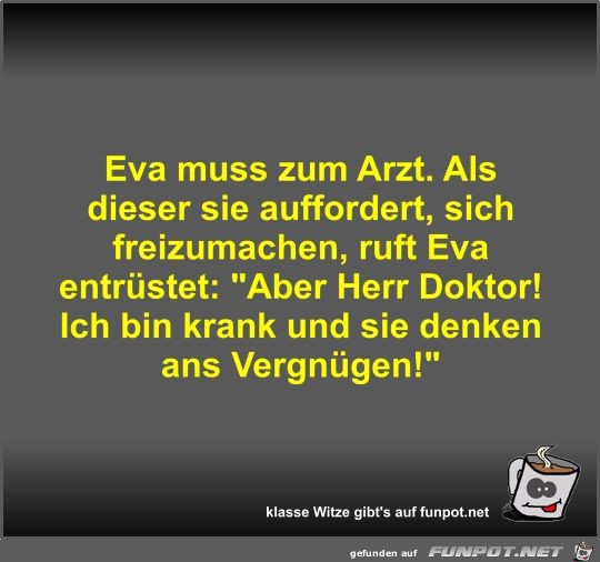 Eva muss zum Arzt