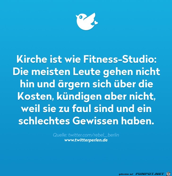 Kirche ist wie Fitness-Studio