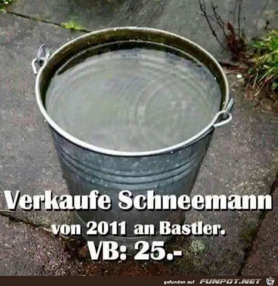 Schneemann aus 2011 Schneemann aus 2011