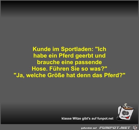 Kunde im Sportladen Kunde im Sportladen