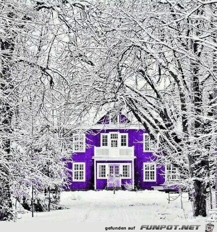 Haus im Winter