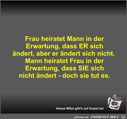 Frau heiratet Mann in der Erwartung Frau heiratet Mann in der Erwartung
