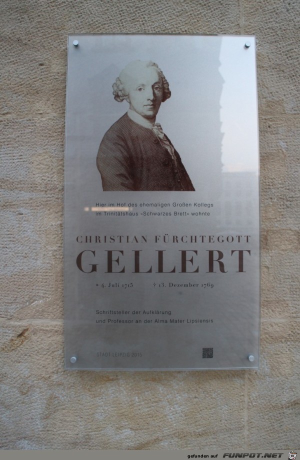 Gellert-Gedenktafel Gellert-Gedenktafel