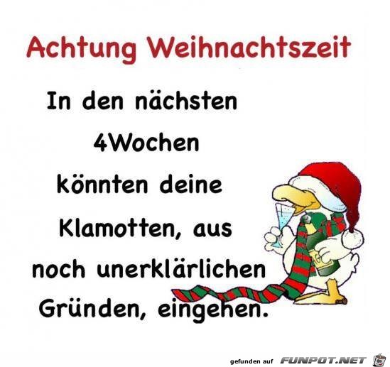 Achtung Weihnachtszeit