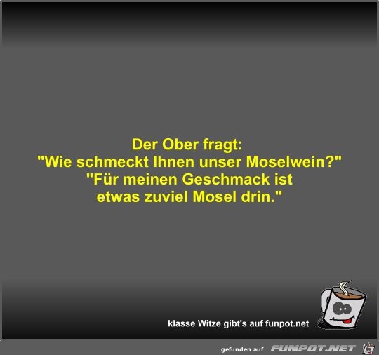 Der Ober fragt Der Ober fragt
