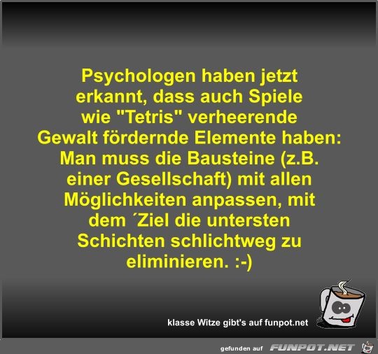 Psychologen haben jetzt erkannt