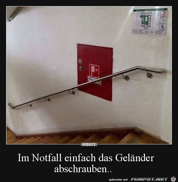 Hoffentlich gibt es nie einen Notfall