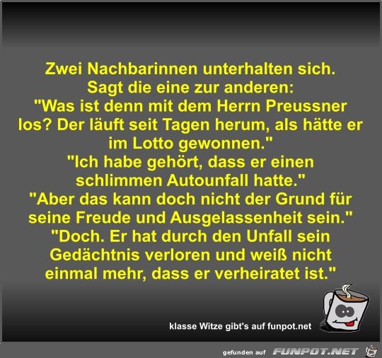 Zwei Nachbarinnen unterhalten sich Zwei Nachbarinnen unterhalten sich