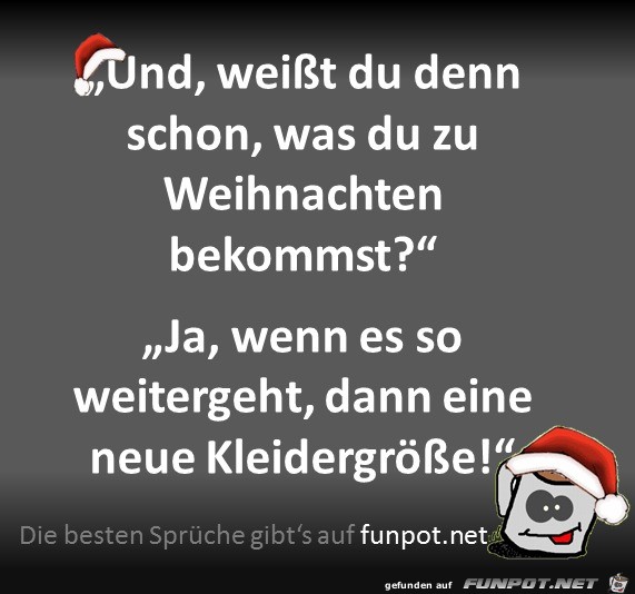 Was bekommst du zu Weihnachten