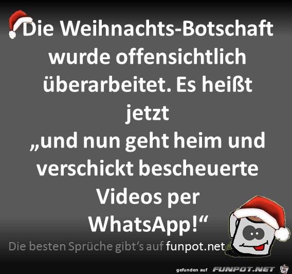 Die Weihnachtsbotschaft